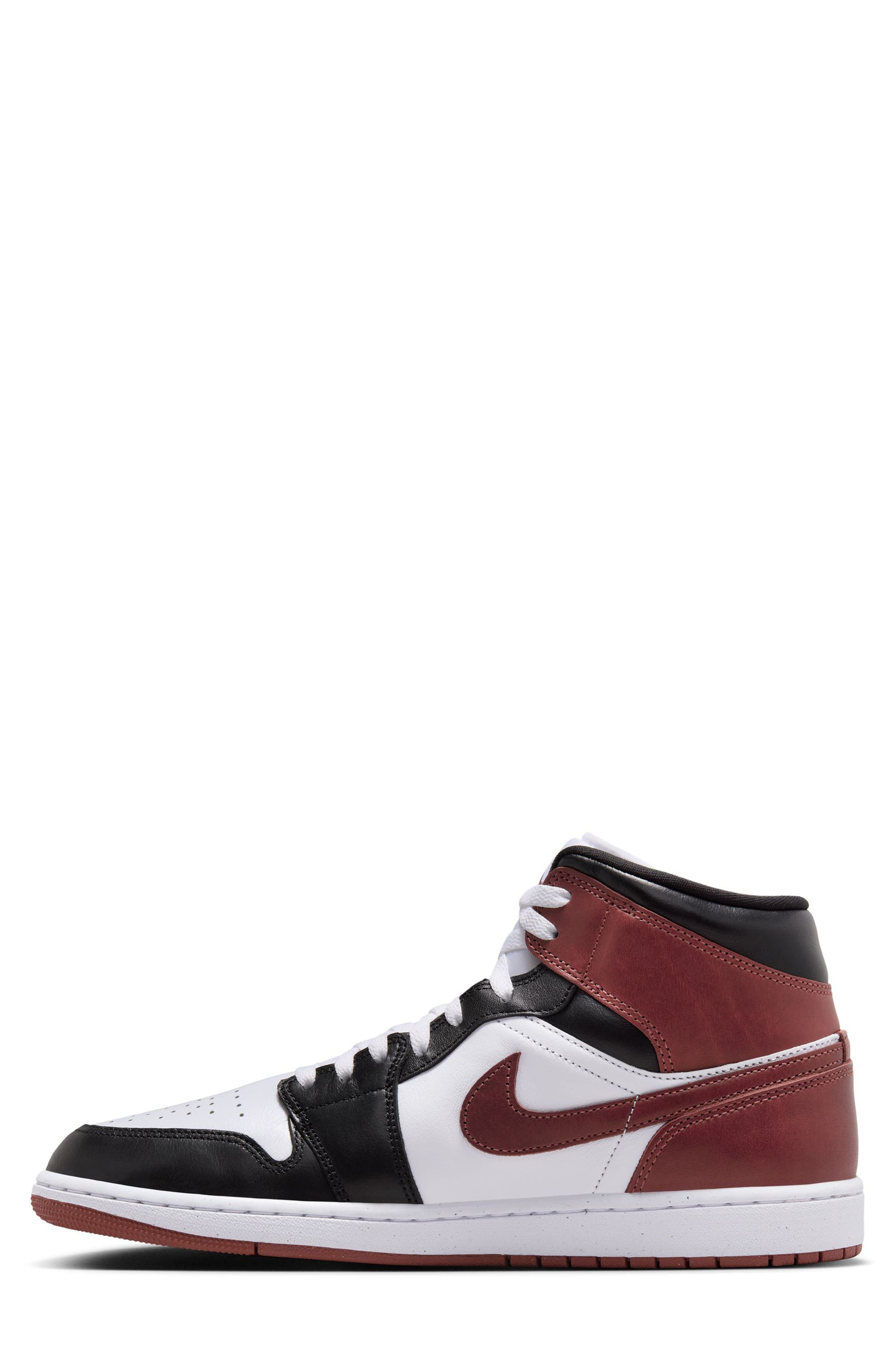 Jordan Air Jordan 1 Mid Sneaker, Alternate, color, White/ Dark Pony/ Black