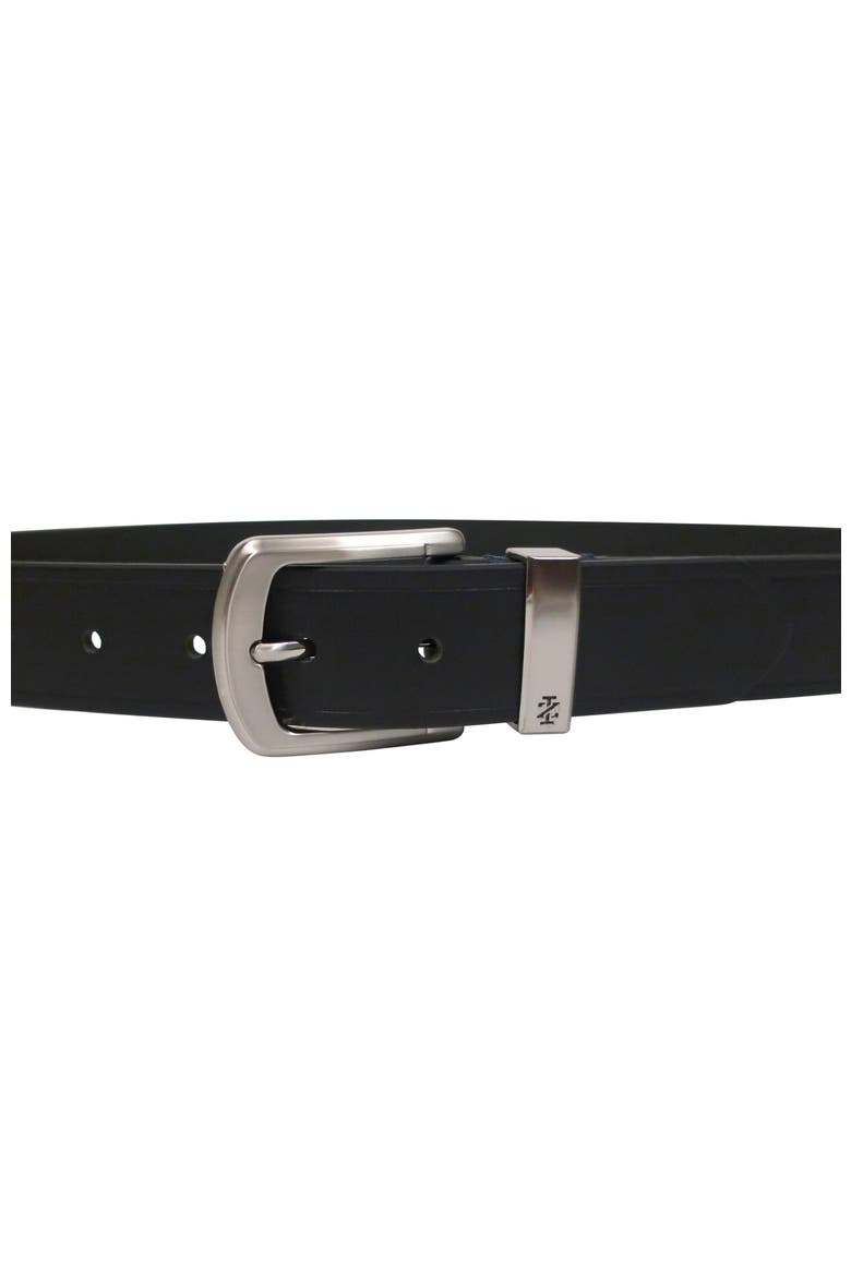 Mens Leather Jean Belt Metal Keeper, Alternate, color, Black