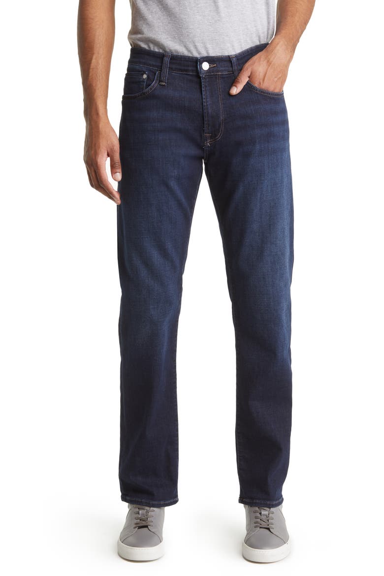 Zach Straight Leg Jeans, Main, color, DEEP BRUSHED BLUE