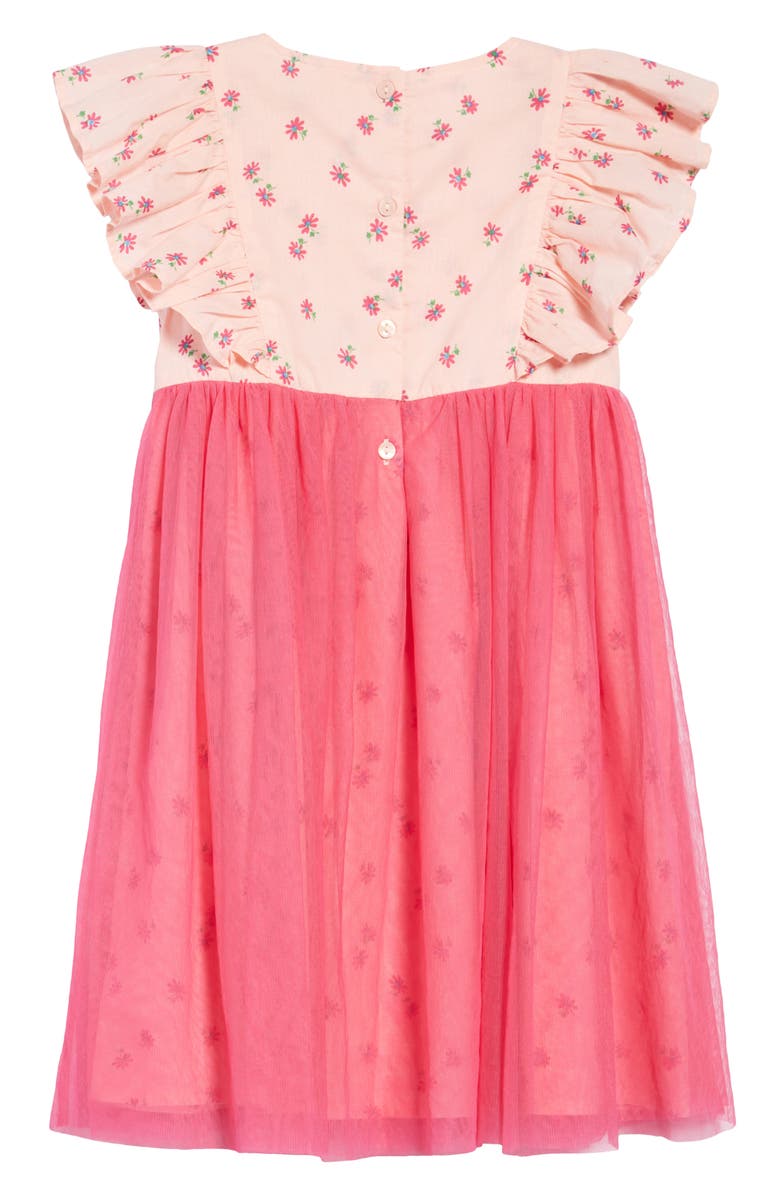 Tucker + Tate Kids' Floral & Mesh Dress, Alternate, color, 