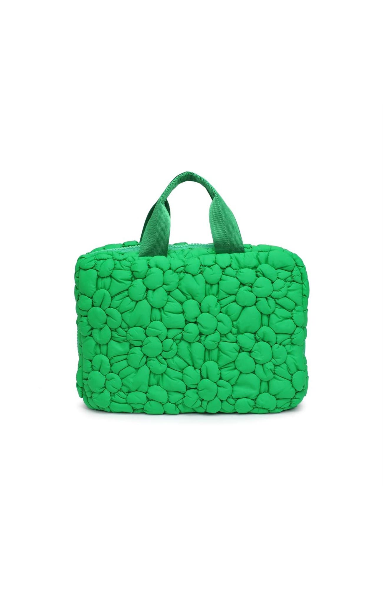 Petal Plush - Nylon Travel Organizer, Alternate, color, Kelly Green