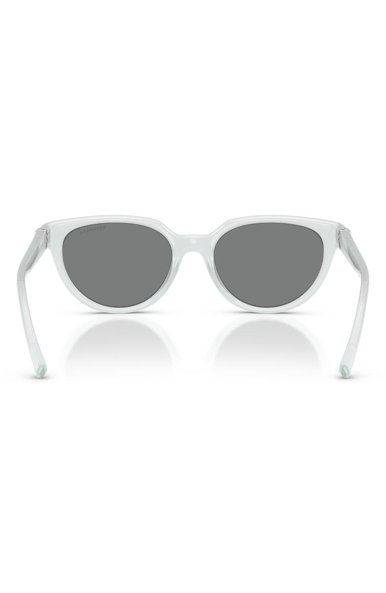 Tiffany & Co. 55mm Gradient Cat Eye Sunglasses, Alternate, color, Opal Diamond / Dark Grey