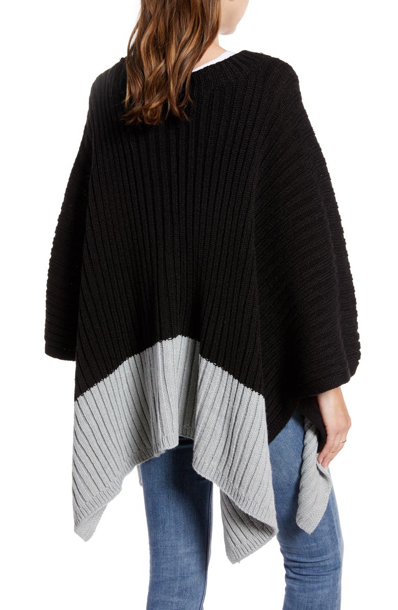 Treasure & Bond Rib Knit Poncho, Alternate, color,