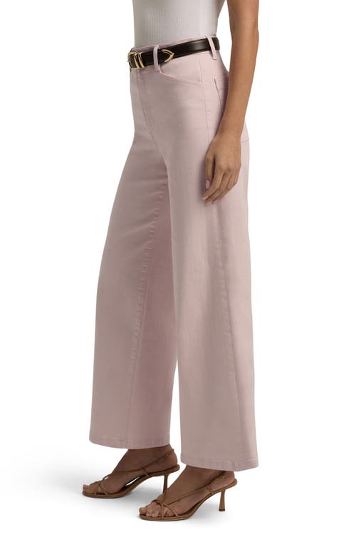Favorite Daughter The Mischa Super High Waist Wide Leg Jeans In Pale Pink