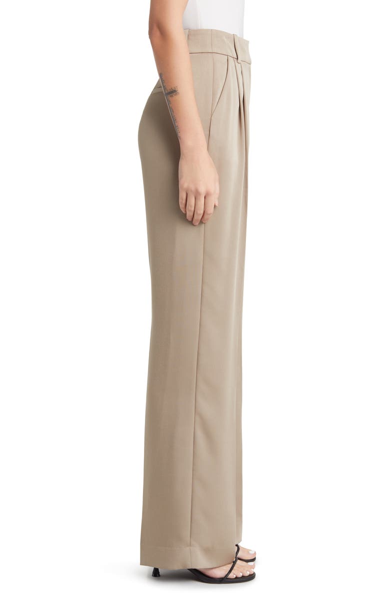 Favorite Daughter The Favorite Pant Pleated Wide Leg Pants, Alternate, color, Beige