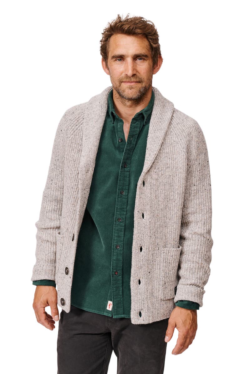 Aubin Studham Shawl Collar Cardigan, Alternate, color, 