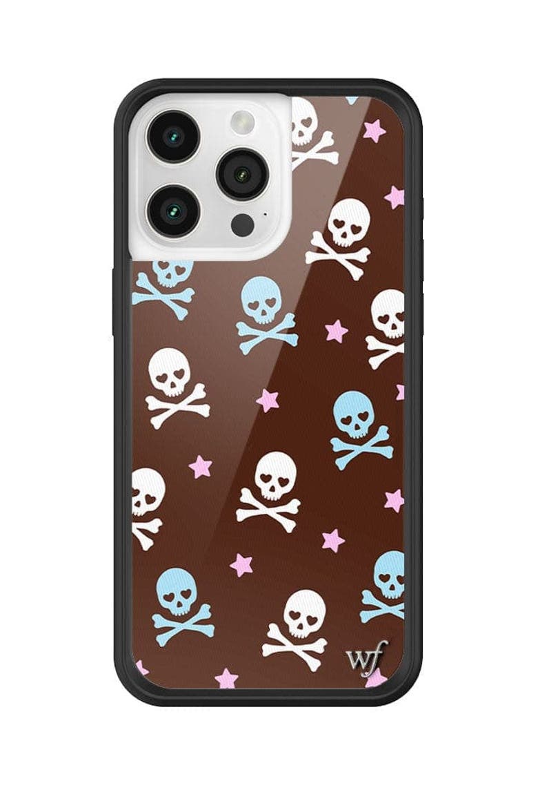 Crossbones iPhone Case, Alternate, color, Brown