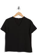 Theory Minimal V-Neck Silk T-Shirt