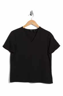 Theory Minimal V-Neck Silk T-Shirt