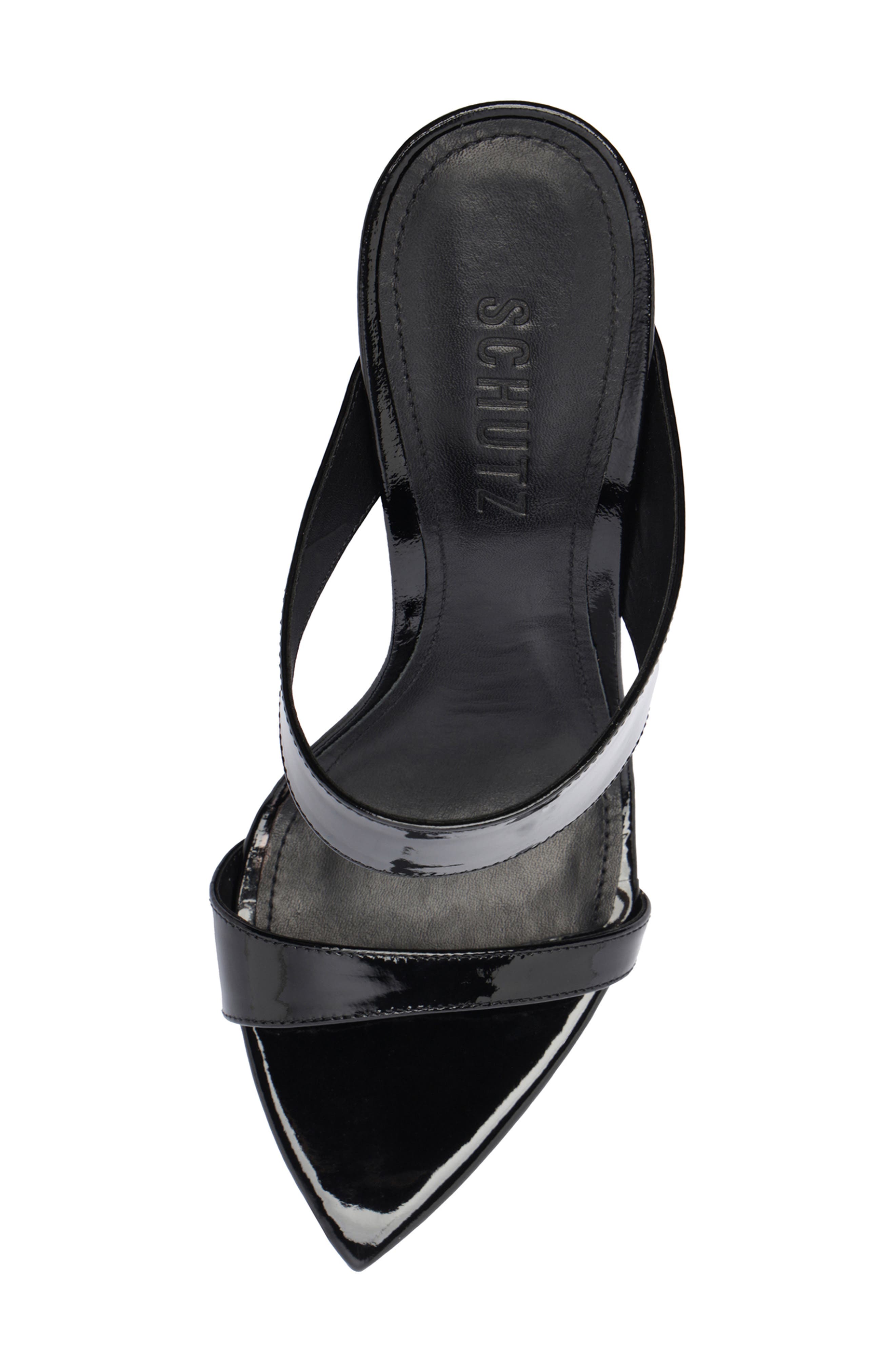 Jaselle Pointed Toe Sandal, Alternate, color, BLACK