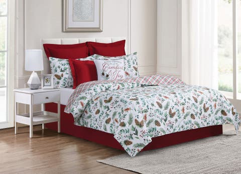 Jovie Pinecone Cotton Quilt Set  - Reversible and Machine Washable