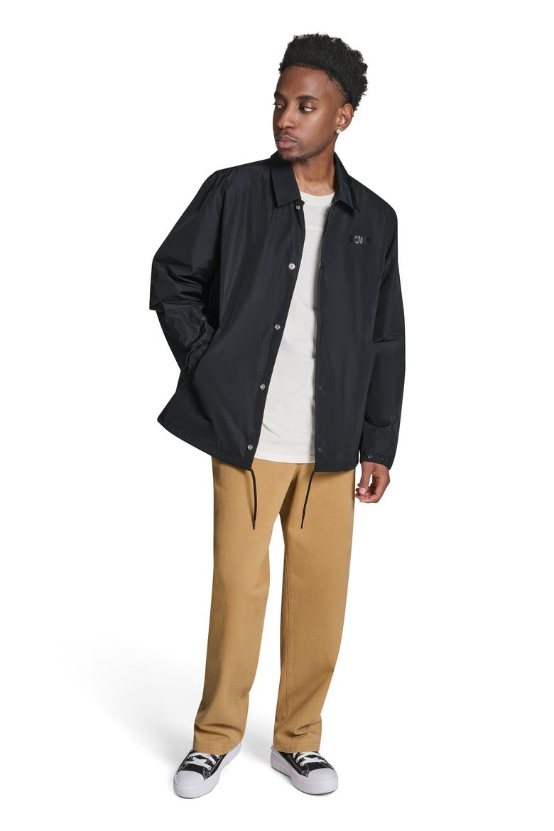 CONS Andover Skate Button Up Jacket, Main, color, CONVERSE BLACK
