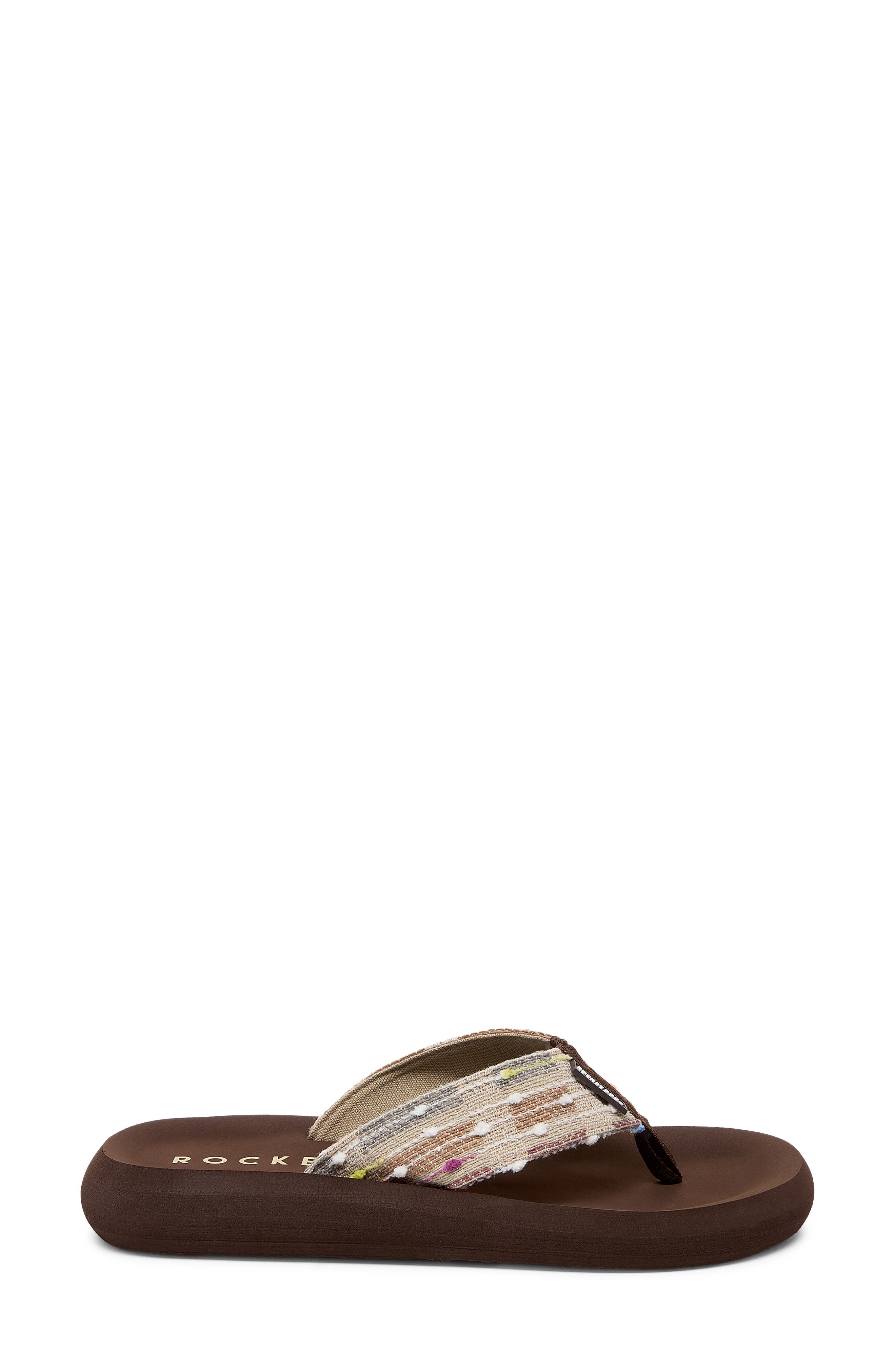 Spotlight 2 Flip Flop, Alternate, color, BROWN MULTI