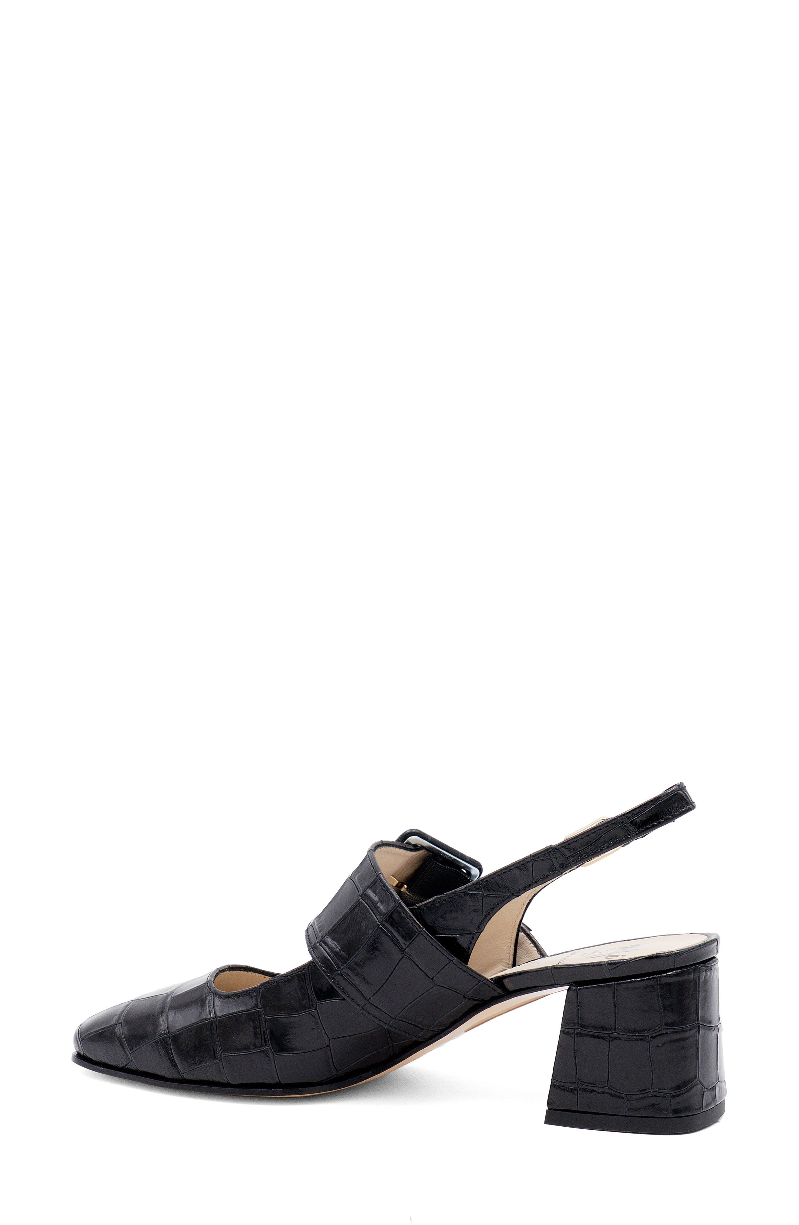 Selva Slingback Pump, Alternate, color, BLACK COCCO BENGALA LEATHER
