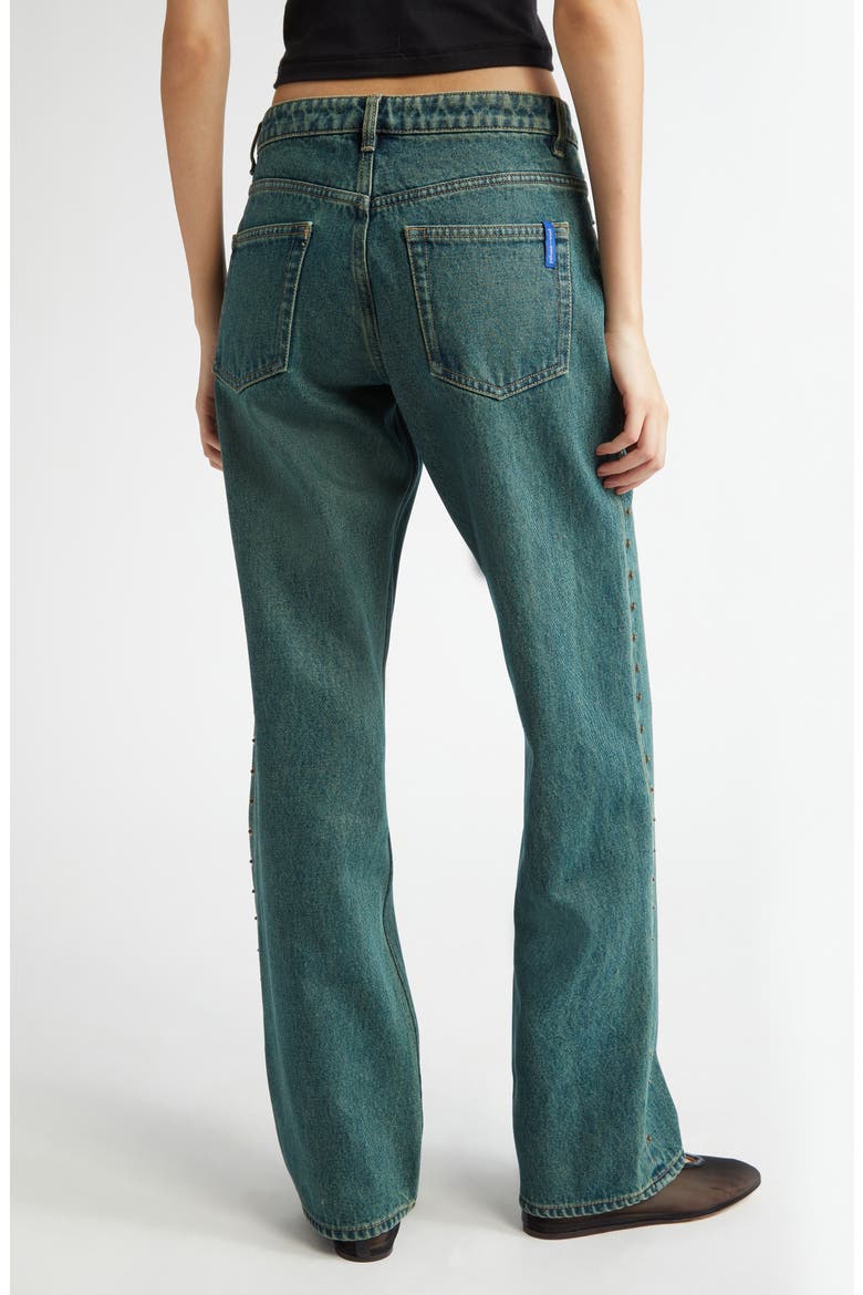 Crowd Rivet Studded Boyfriend Jeans, Alternate, color, DENIM