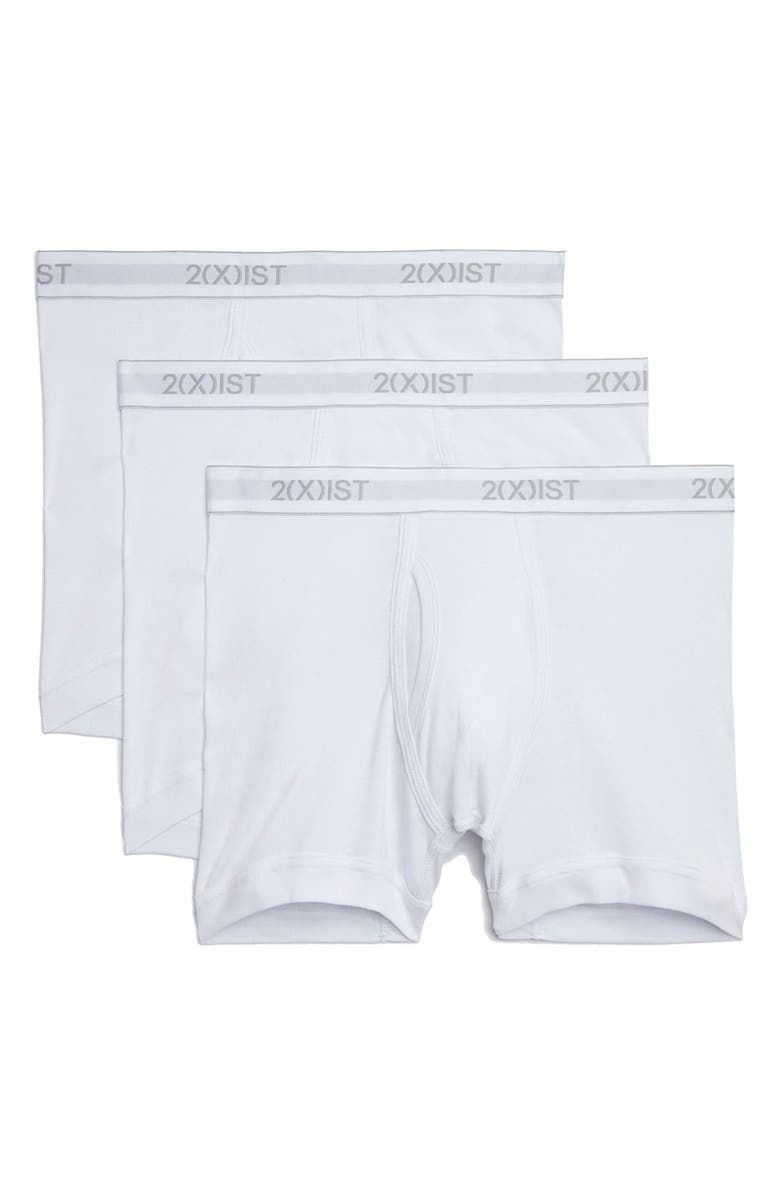 2(x)ist 3-Pack Cotton Boxer Briefs, Main, color, White