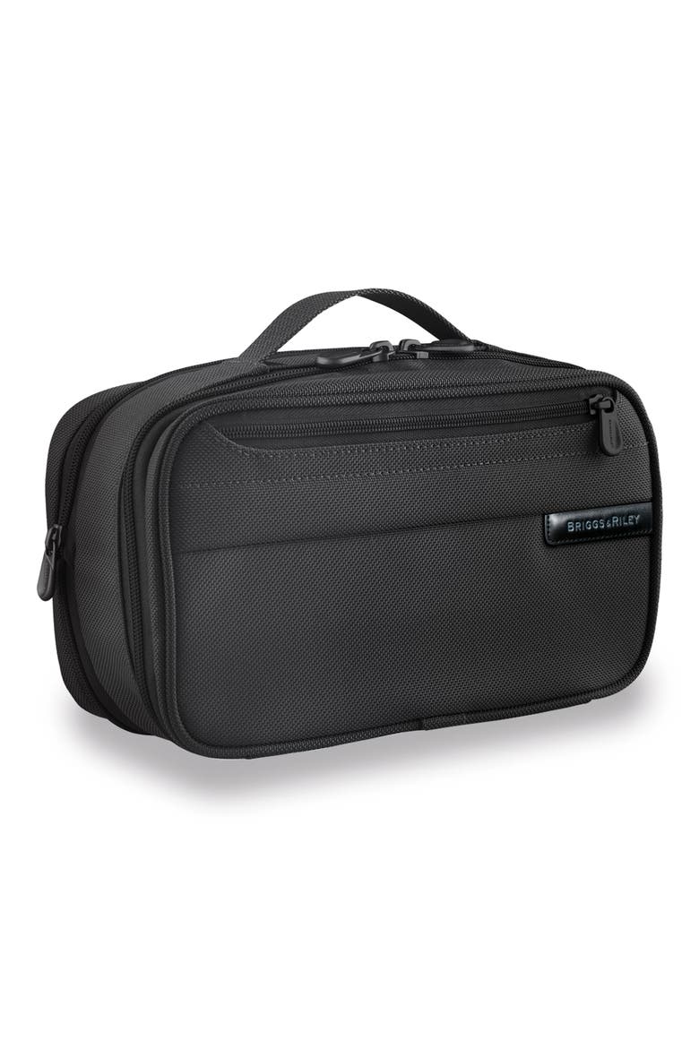 Baseline Expandable Toiletry Kit, Alternate, color, BLACK