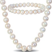 DELMAR Cultured Freshwater Pearl Necklace & Bracelet Set