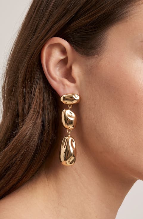 Sculptural Organic Drop Earrings