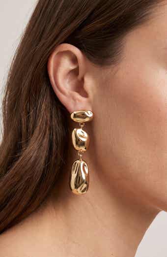 Sculptural Organic Drop Earrings