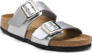 Birkenstock Sydney Luxe Buckle Faux Leather Slide Sandal