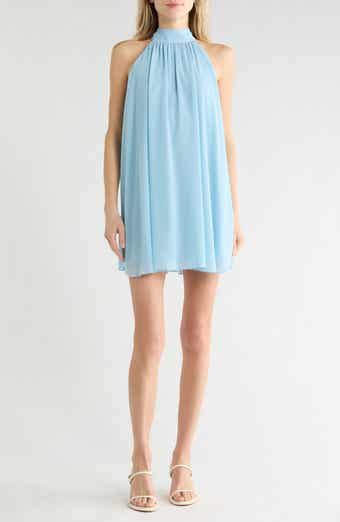 Alice + Olivia Corine Halter Minidress