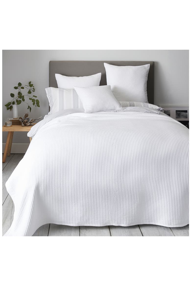 Classic Rib Bedspread, Main, color, WHITE