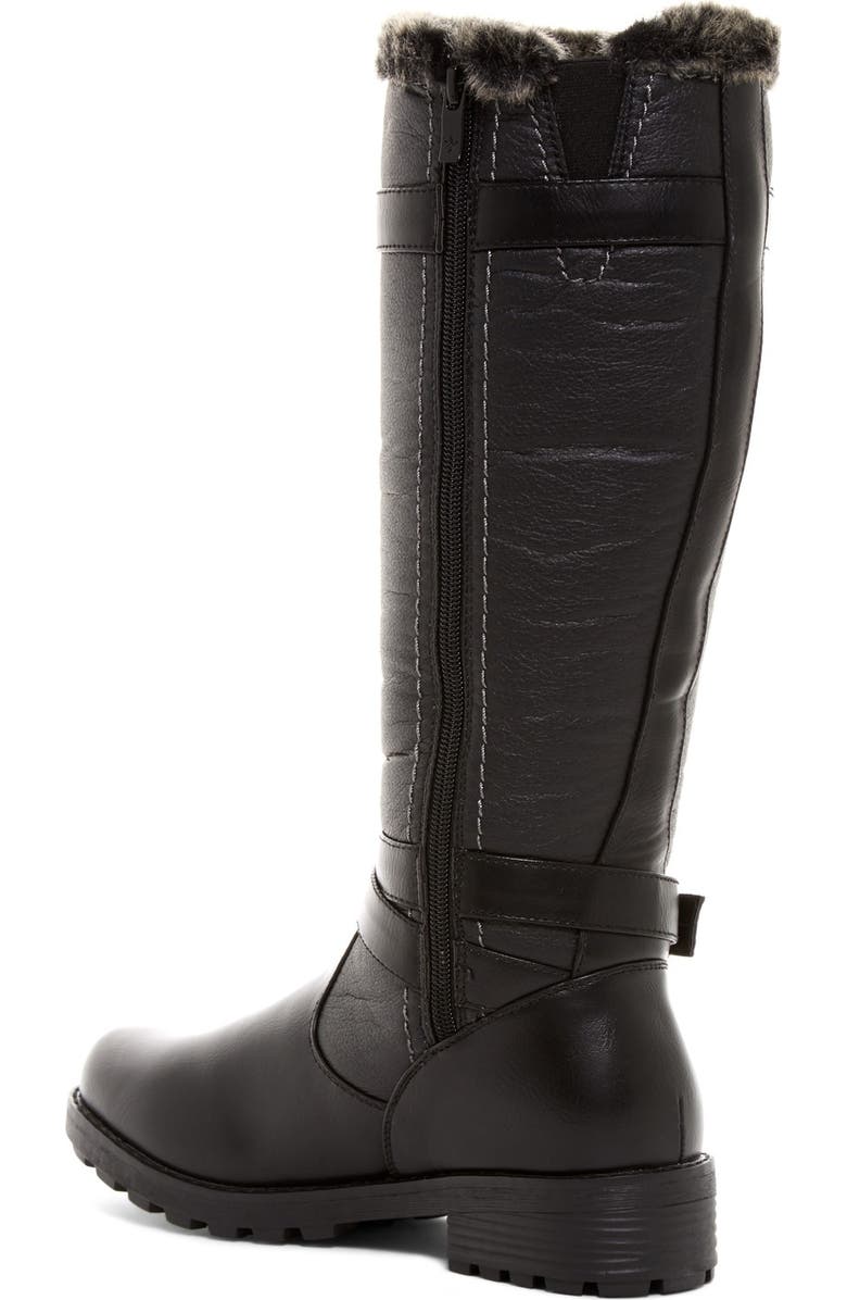AQUATHERM BY SANTANA CANADA Blair Waterproof Faux Fur Tall Boot, Alternate, color,