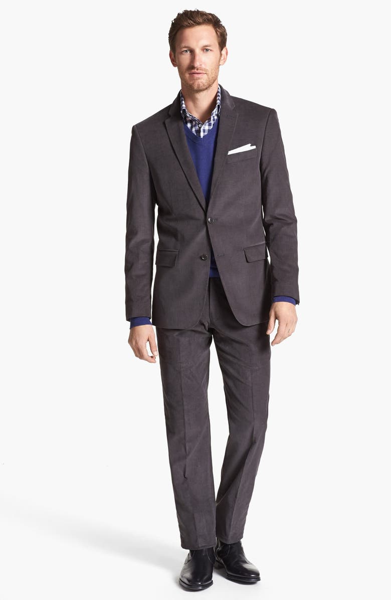 John Varvatos Star USA Trim Fit Corduroy Blazer, Alternate, color, 