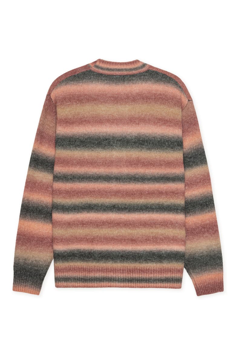 Boston Ombré Stripe Cardigan, Alternate, color, SEA MOSS GREEN