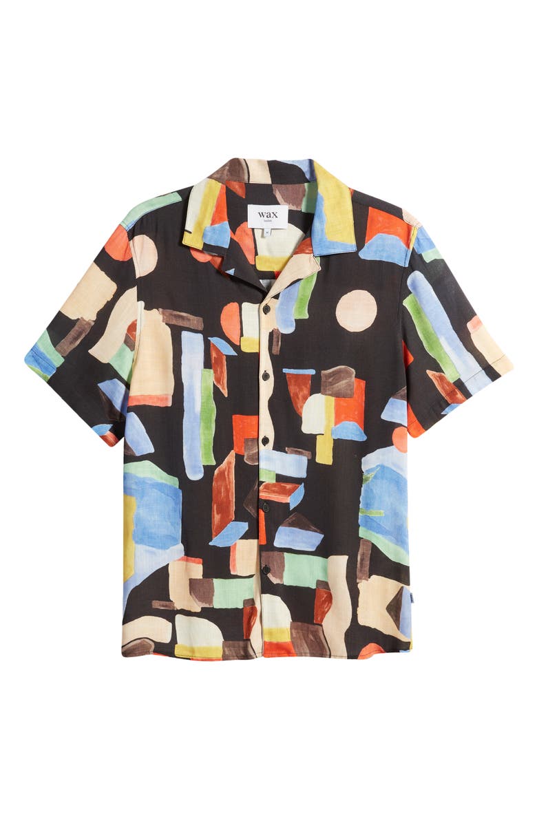 Wax London Didcot Pablo Short Sleeve Camp Shirt, Alternate, color, 