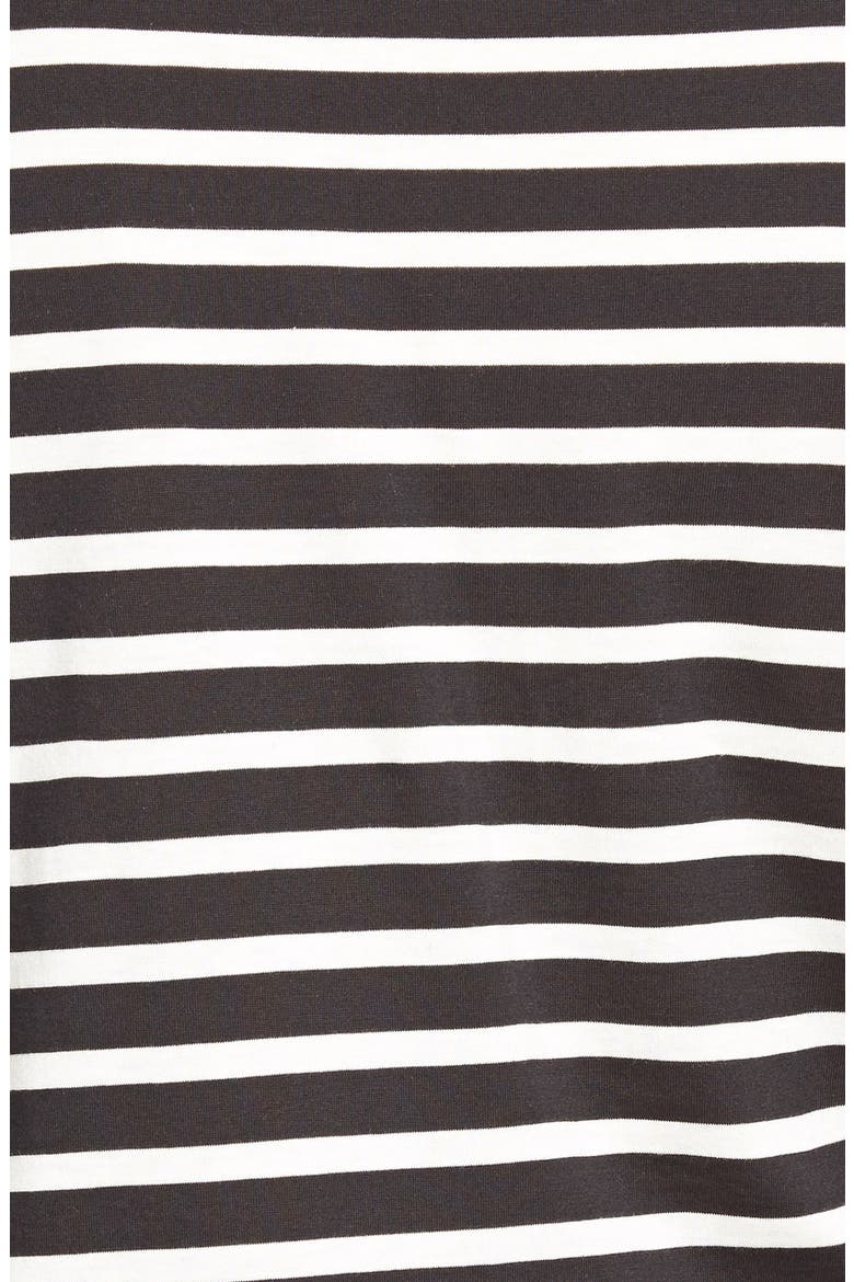 'Mendocino' Stripe Top, Alternate, color, BLACK