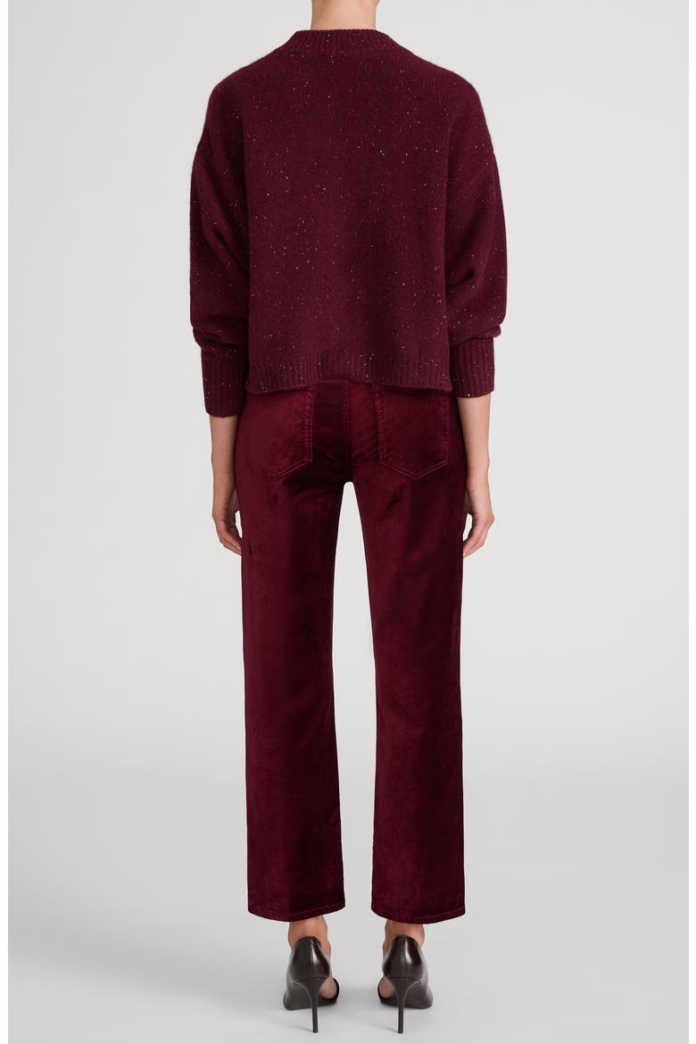 The Velvet Cigarette Pants, Alternate, color, DEEP GARNET