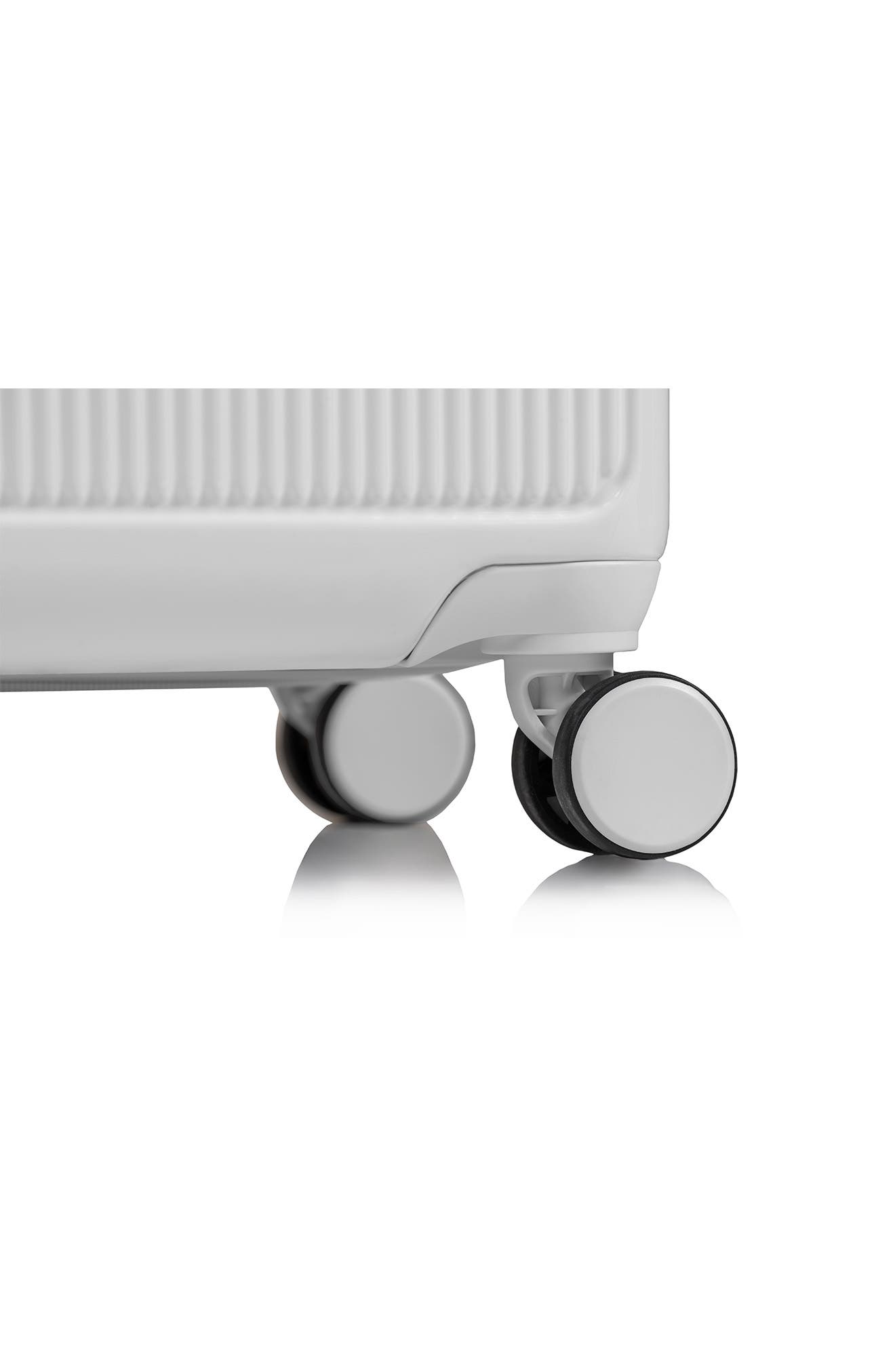 CHAMPS Luxe 3-Piece Hardshell Luggage Set, Alternate, color, White