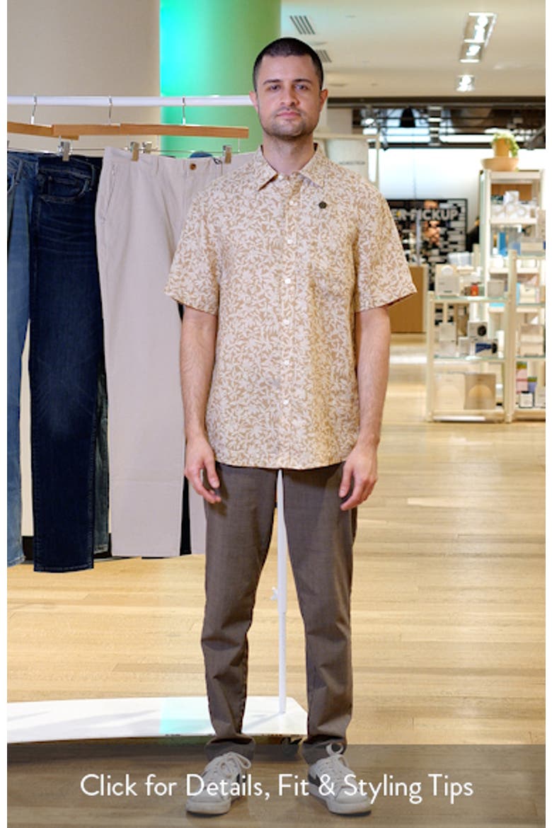 Shadows Short Sleeve Linen Button Front Shirt video