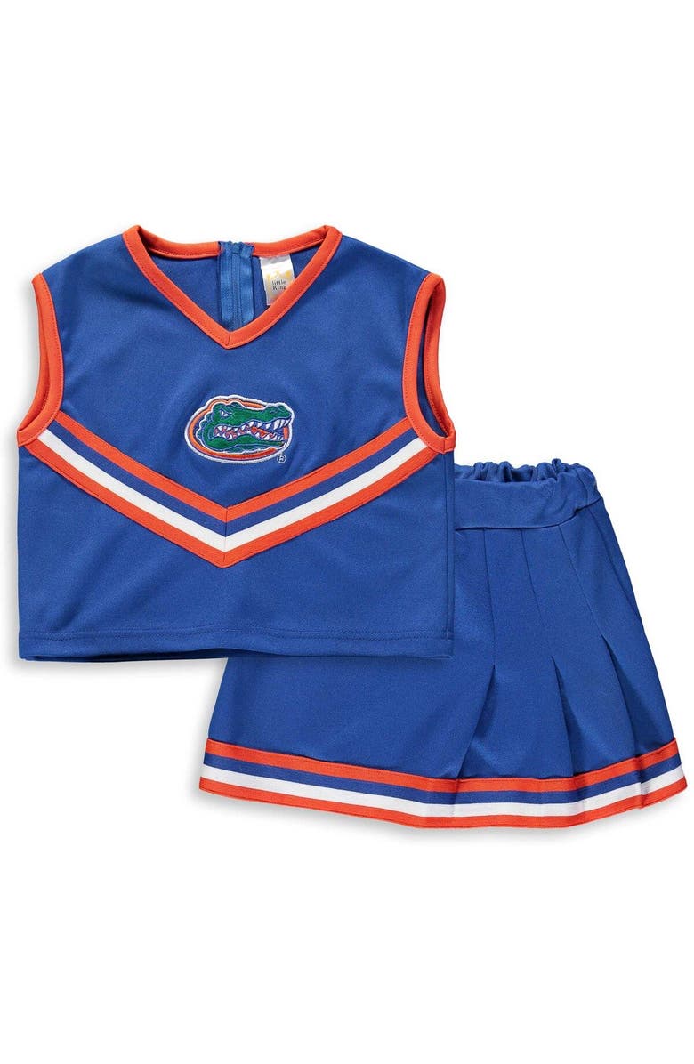 LITTLE KING Girls Youth Royal Florida Gators Two-Piece Cheer Set, Main, color, Royal