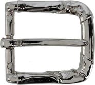 Trafalgar 35mm Italian Rippled Textured Solid Brass Harness Belt Buckle