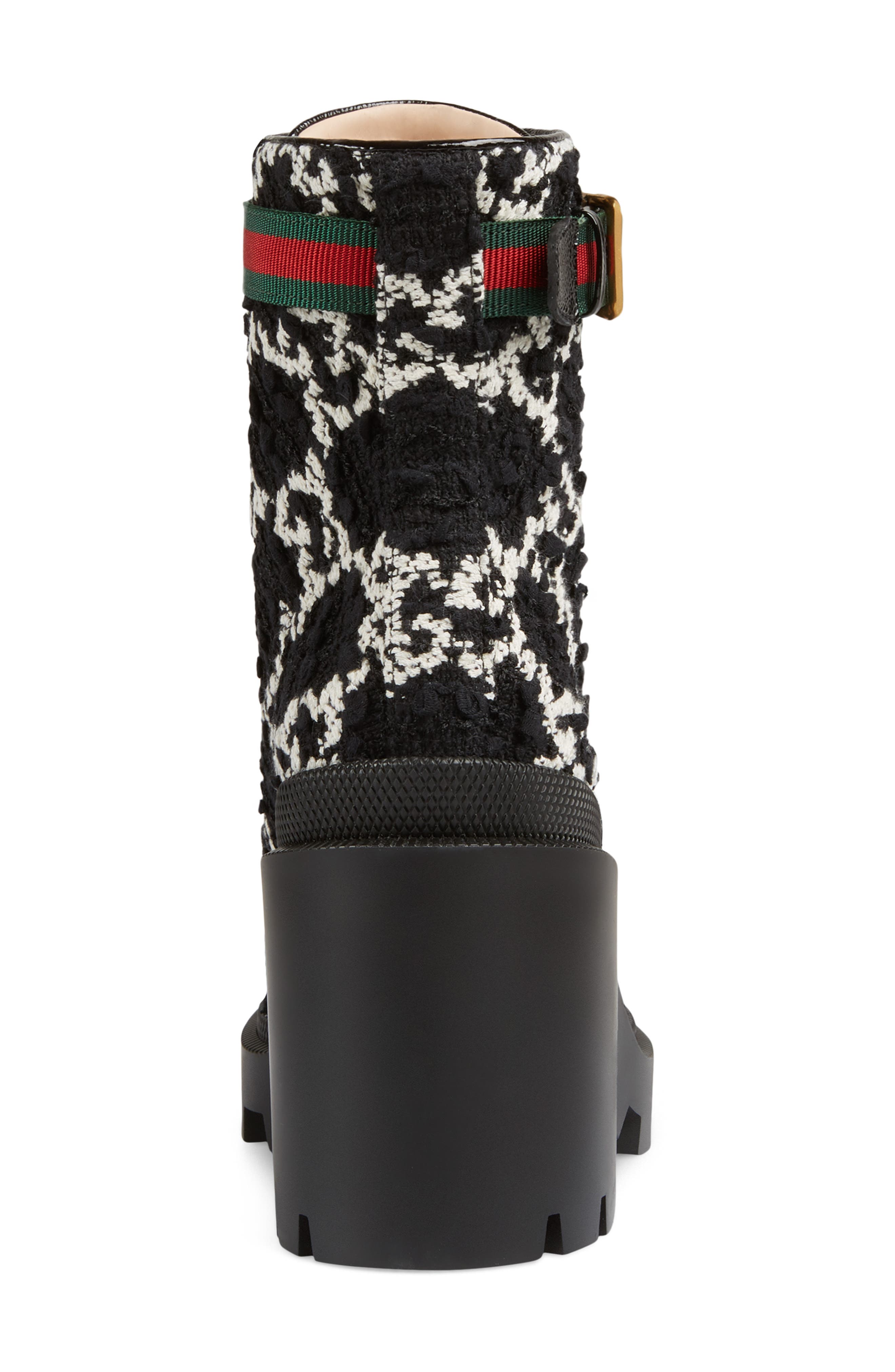 Gucci Trip Logo Bootie, Alternate, color, 