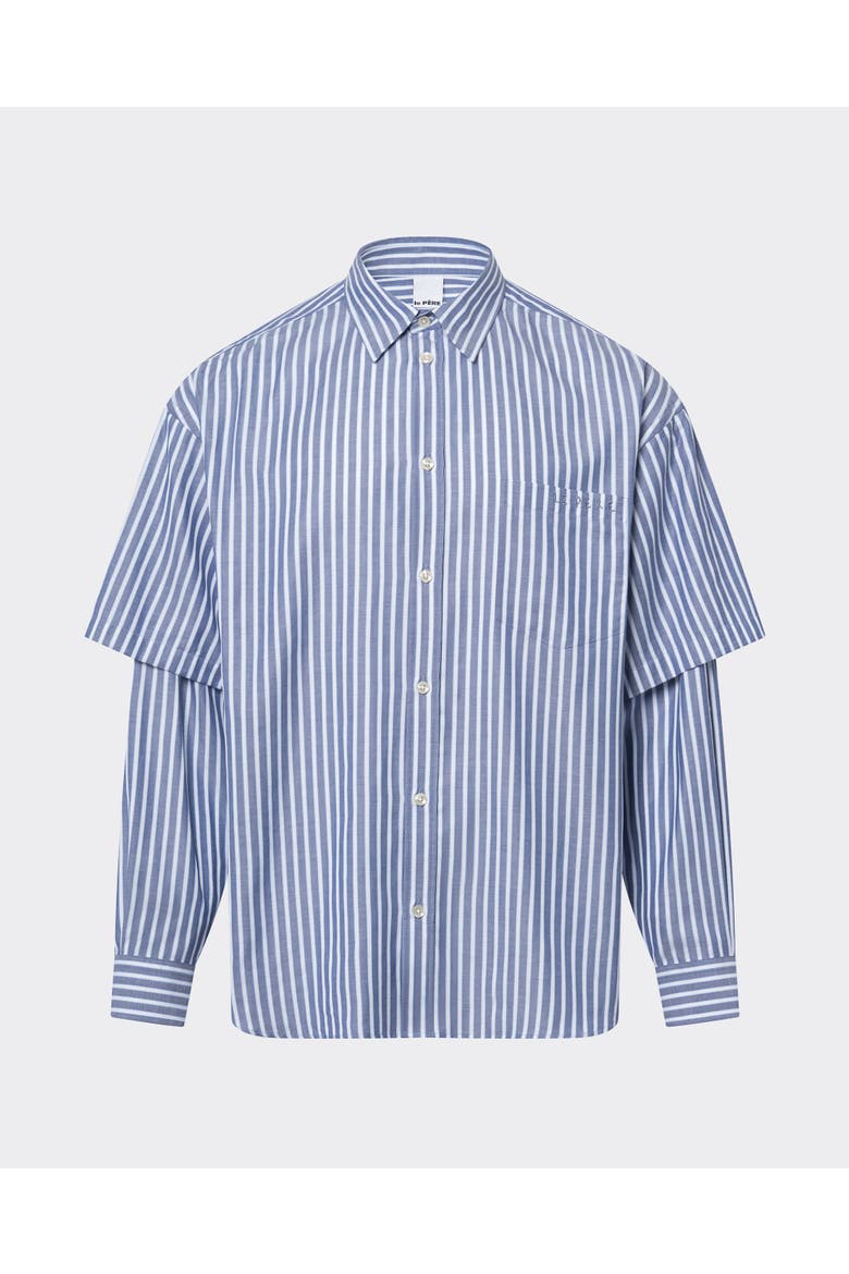 Double Sleeve Button Down Shirt, Alternate, color, Office Shelby