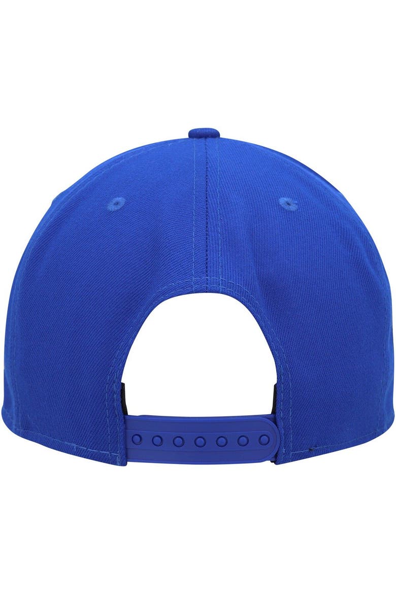 Men's New Era Royal Golden State Warriors Rocker 9FIFTY Snapback Hat, Alternate, color, Royal