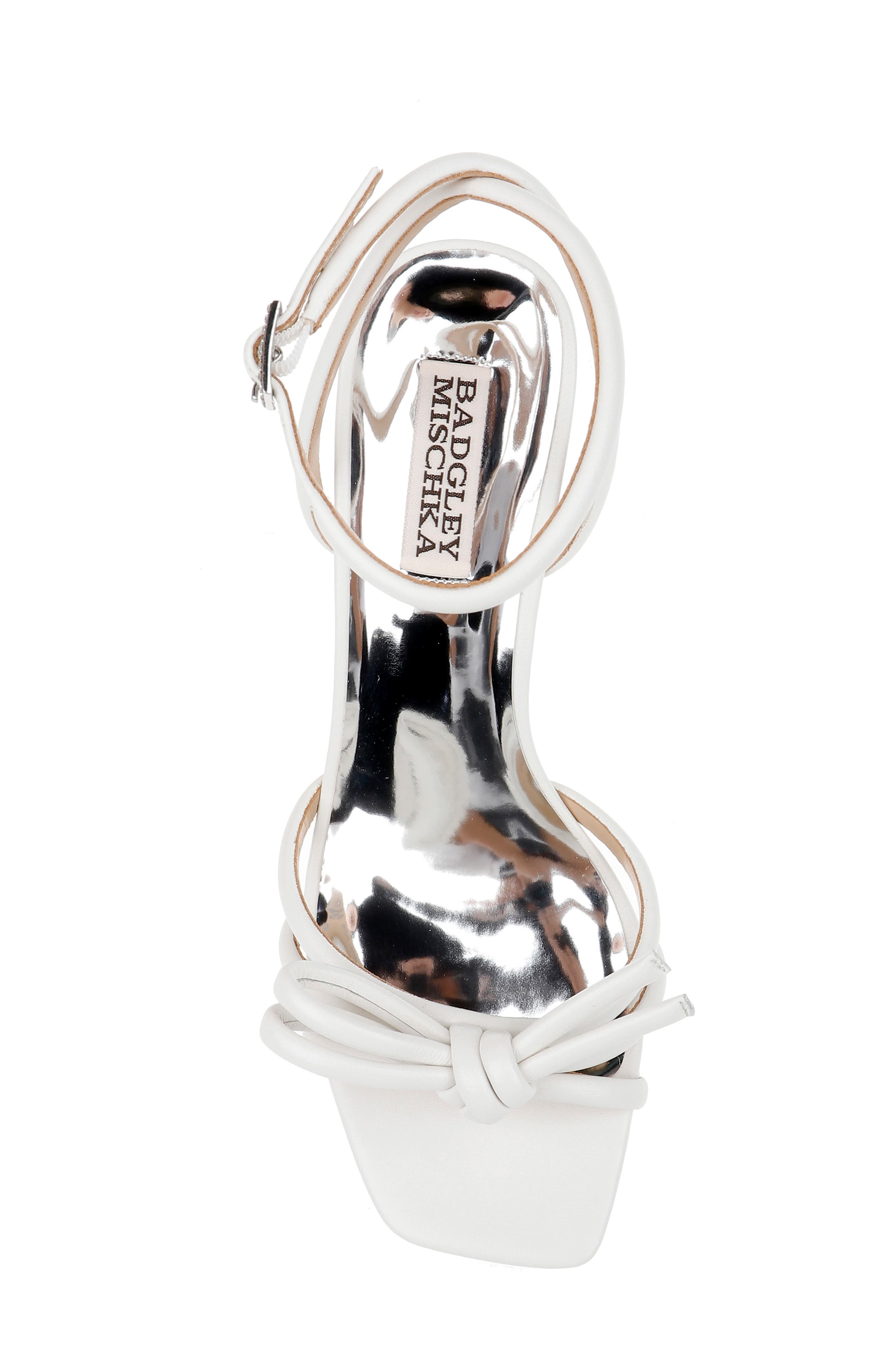 Badgley Mischka Collection Luciana Ankle Strap Wedge Sandal, Alternate, color, Soft White