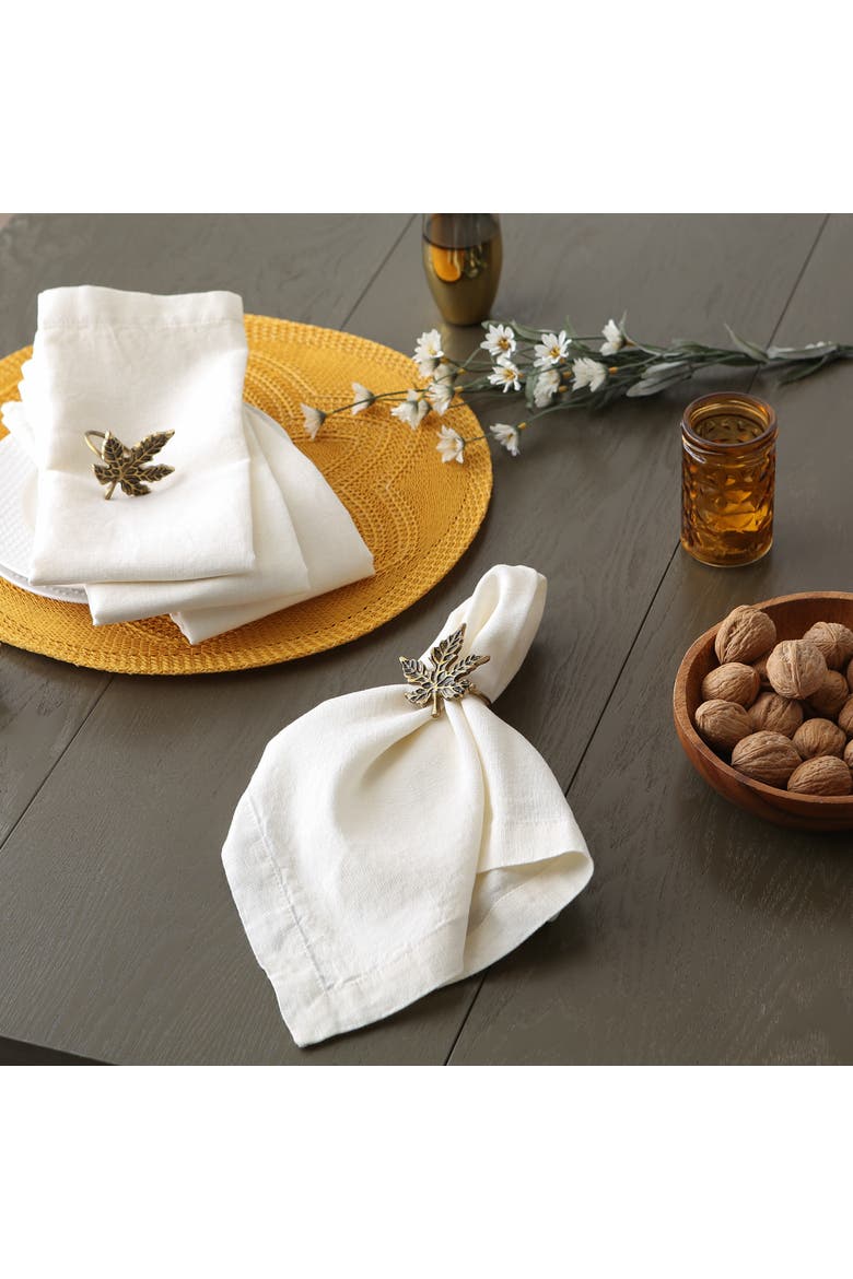Linen Napkin Set/4, Alternate, color, Cream Sugar