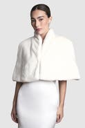 Coast Faux Fur Cropped Cape