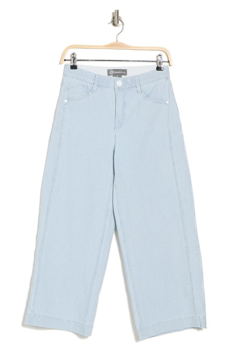 Democracy Railroad Stripe Wide Leg Ankle Crop, Alternate, color, 