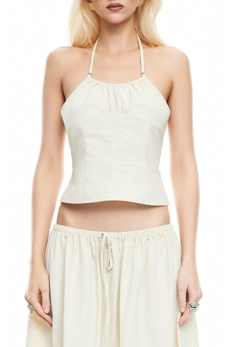 Sweet Escape Halter Top, Main, color, OYSTER