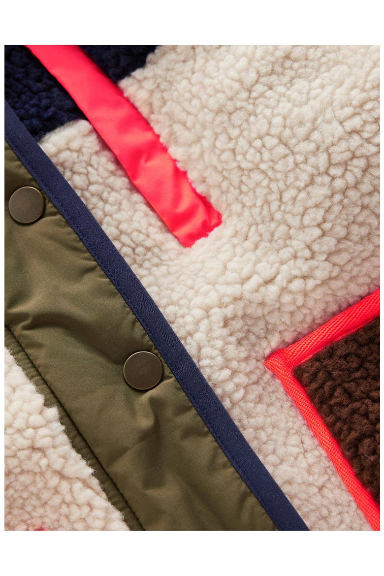 Kids' Fun Mix Recycled Polyester Fleece Jacket, Alternate, color, BROWN MIX BORG