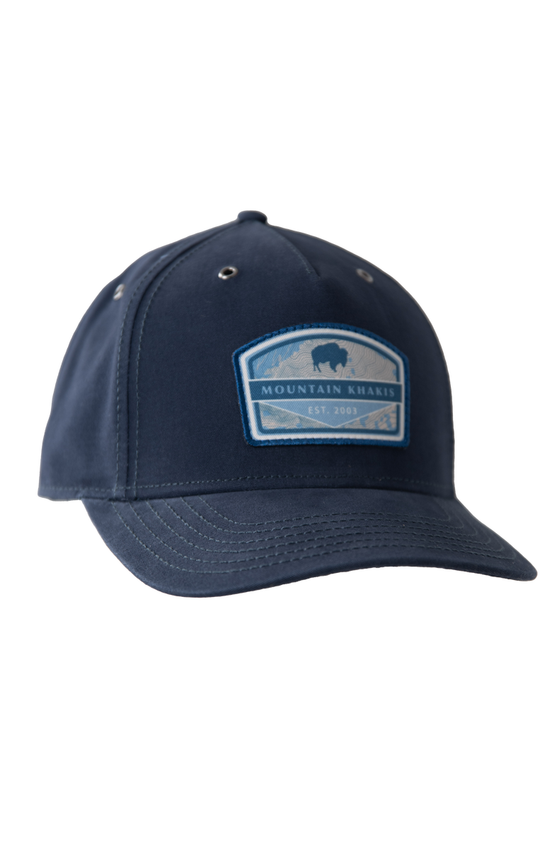 Mountain Khakis Topo Patch Hat, Main, color, Navy