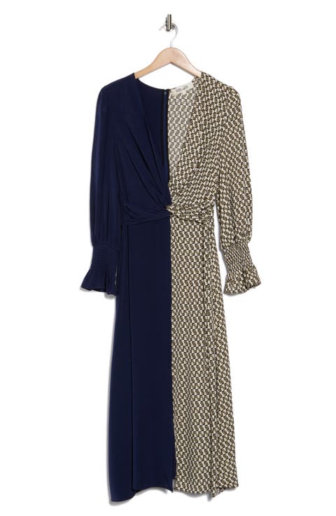 Michelle Long Sleeve Colorblock Dress