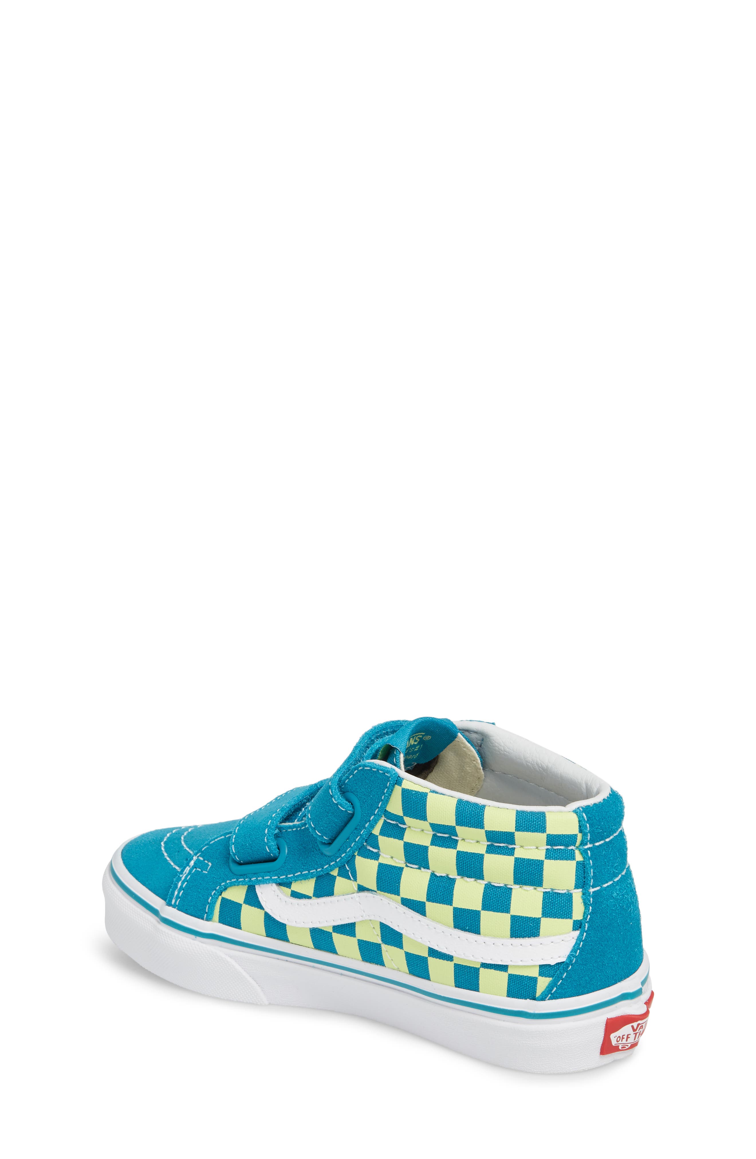 Sk8-Mid Reissue V Sneaker, Alternate, color, ENAMEL BLUE/ SHARP GREEN