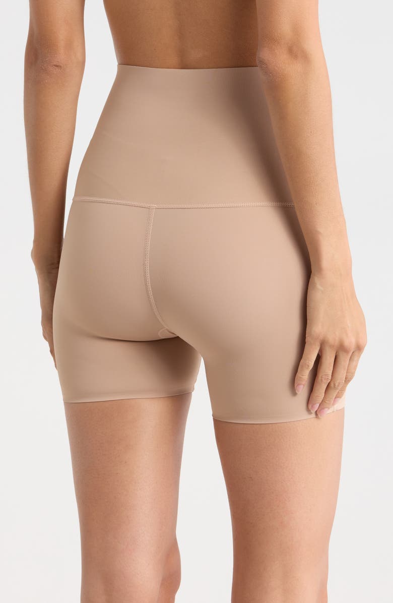NORDSTROM RACK High Waist 2-Pack Thigh Shaper Shorts, Alternate, color, Black Roebuck